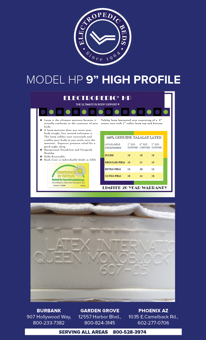 Phoenix AZ High Profile Latex Foam Mattress