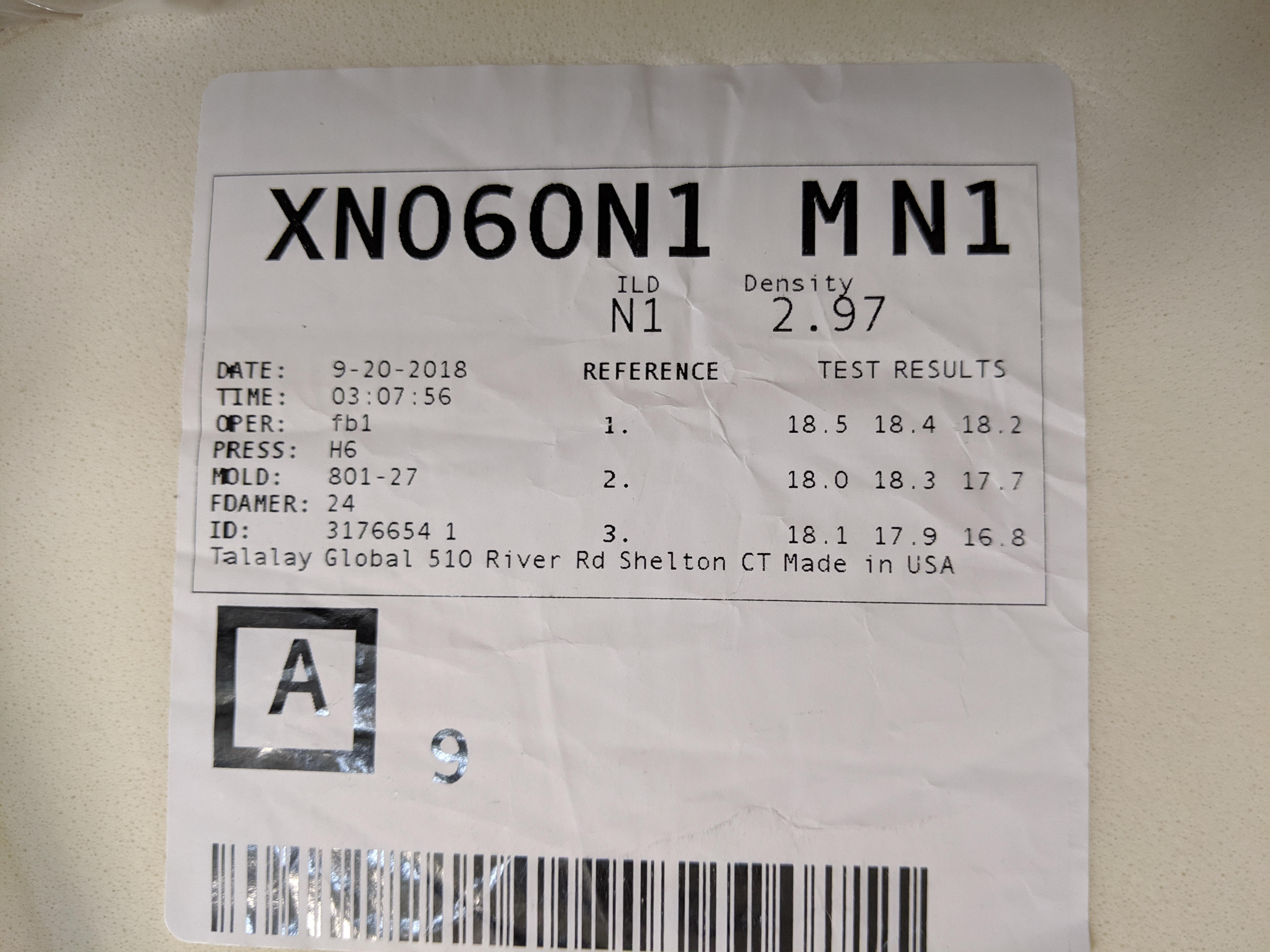 TALALAY ILD FIRMNESS phoenix az orthopedic bed