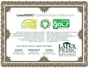 gols certified latex mattress